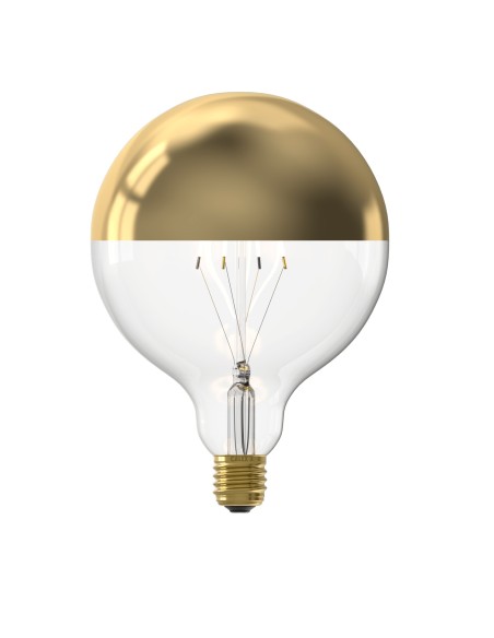 Calex 2001000300 globo led 125mm vintage regulable cúpula dorada mate 220v 4w 1800k E27