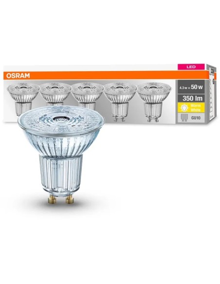 OSRAM-LEDVANCE LED BASE PAR16 LED BLISTER 5 X PAR16 220V 4,3