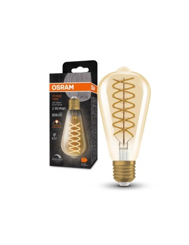 Osram vintage 1906 led edison 8,8w gold espiral...