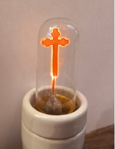 Ovalamp bombilla con cruz en su interior 220v E27 2