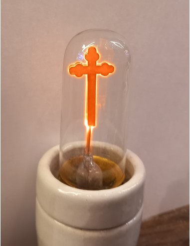 Ovalamp bombilla con cruz en su interior 220v E27