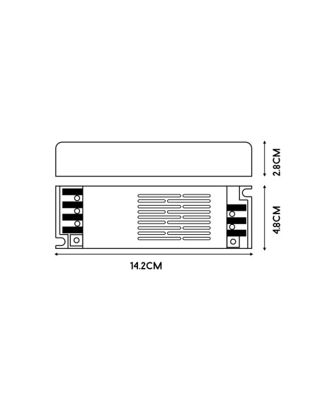 LM2251 transformador led slim 24v 60w