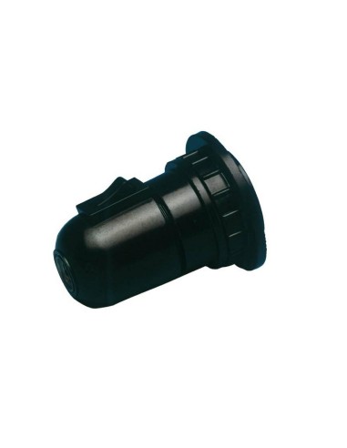 F-line 1201057-n casquillo con interruptor y arandela E27 color negro