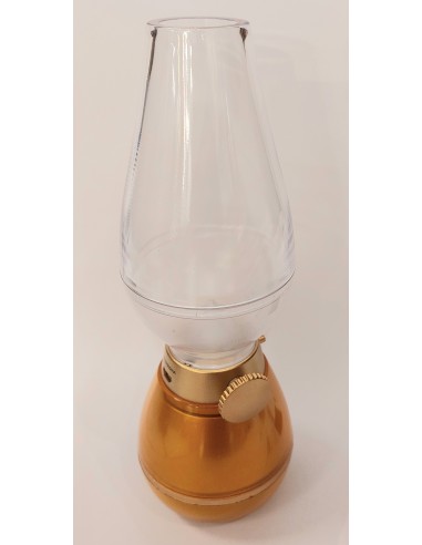 F-bright 2423088-d candelabro dorado usb led regulable 0,4w 3000k