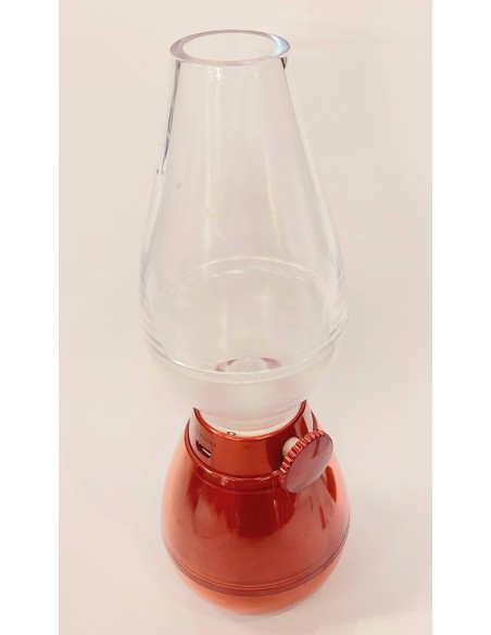 F-bright 2423088-r candelabro color rojo usb led regulable 0,4w 3000k