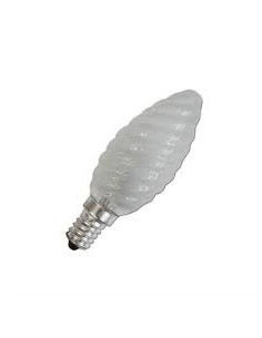 Corona incandescente vela rizada mate 230v 60w E14