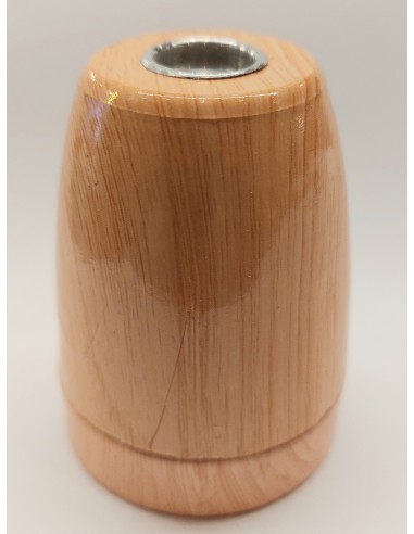 F-Line 1200545-w portalámparas E27 cerámico color madera