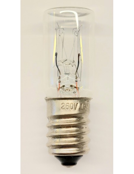 BOMBILLA INCANDESCENTE MINI 16 X 48MM 255V 15W E14