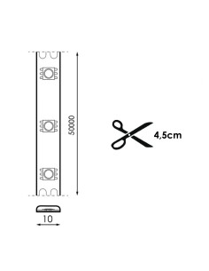 GA2022 tira de led cob ip67 220v 4000k 15w/metro 2