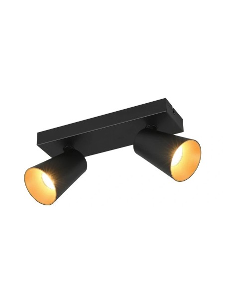 Trio 817100232  modelo Sharp aplique pared color negro 2XGU10