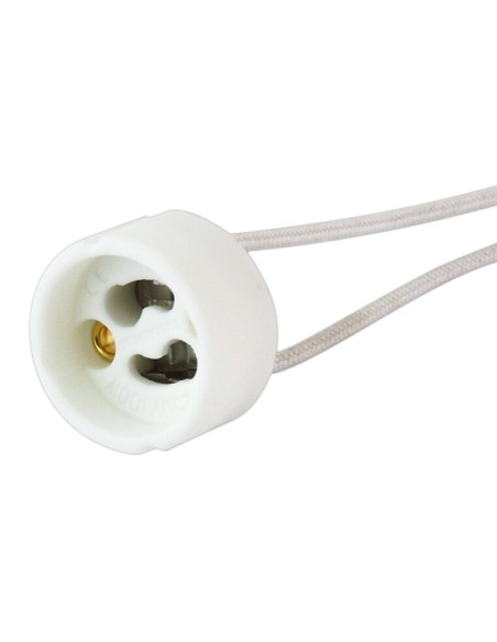 Electro dh 12.080 casquillo ceramico GU10 con cable