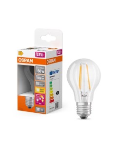 Osram led superstar classic a60 clara glow dim 220v 7w... 2