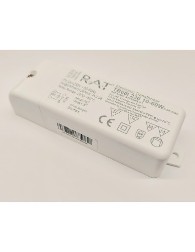RAT transformador led regulable 230v 10-60w