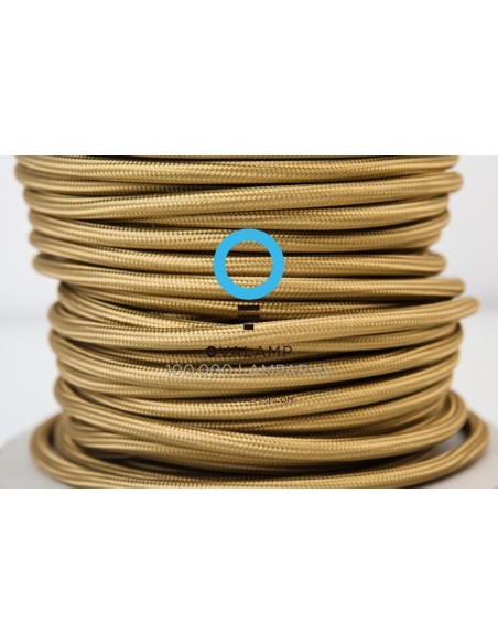 CABLE ELECTRICO 2 X 0,75 FORRADO DE TELA LISA DECORATIVA COL