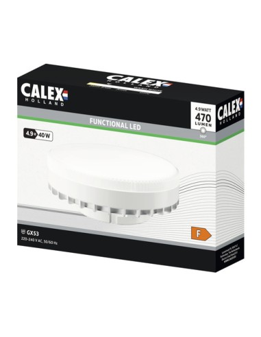 Calex 1301002500 shelite led 220v 4,9w 2700k...