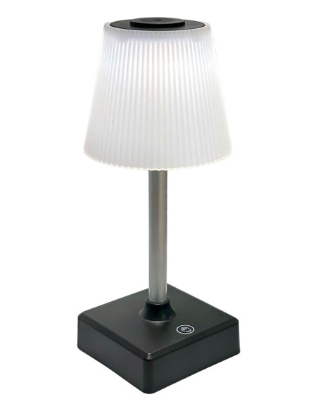 Electro dh 60.439 lámpara sobremesa usb negra led 4w