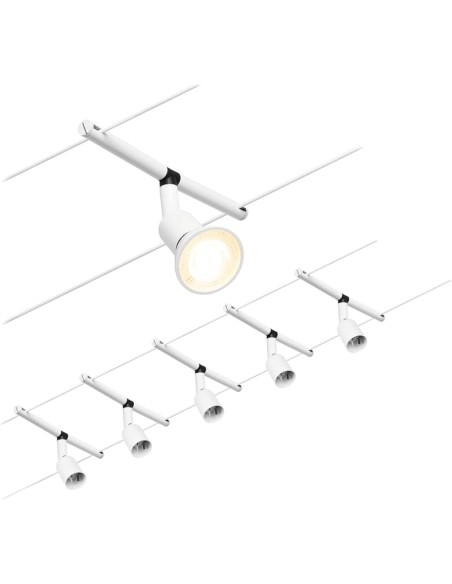 Paulmann 944.58 kit cable suspensión 5 metros para 5 mr16 max. 10w (no incluidas)
