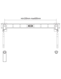 Velleman wb027 Soporte pared pantalla plana 37-70" 50 kg 2