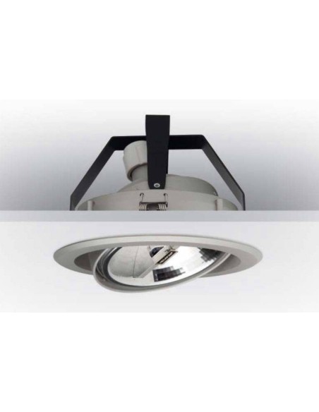 Megaman downlight modelo conxento ar111  ip20 color plata