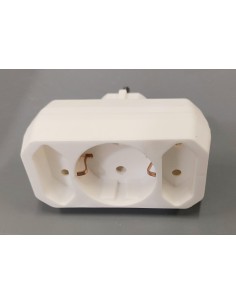 Ladron 2 tomas sin toma de tierra + 1 toma de tierra...