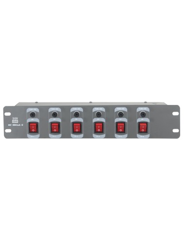 Mesa 6 Interruptores Showtec color negro