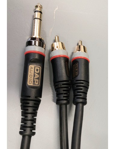 Caliber xgl433 cable 2xrca/macho a  jack/macho estereo