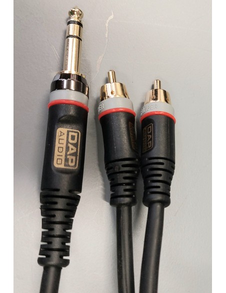 Caliber xgl433 cable 2xrca/macho a  jack/macho estereo