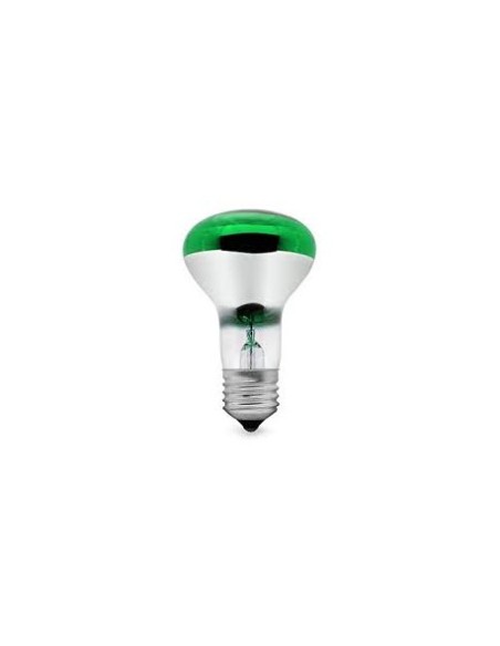 Sylvania bombilla incandescente reflectora r63 color verde 240v 40w E27
