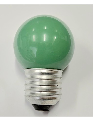 Prilux incandescente esferica verde opal 240v15w E27