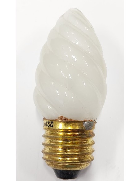 Trebol incandescente vela rizada mate 230v 15w E27