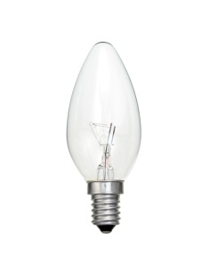Elva incandescente vela clara 240v 25w E14