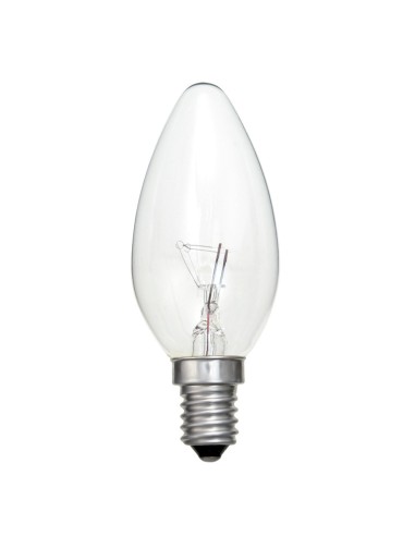 Elva incandescente vela clara 240v 25w E14