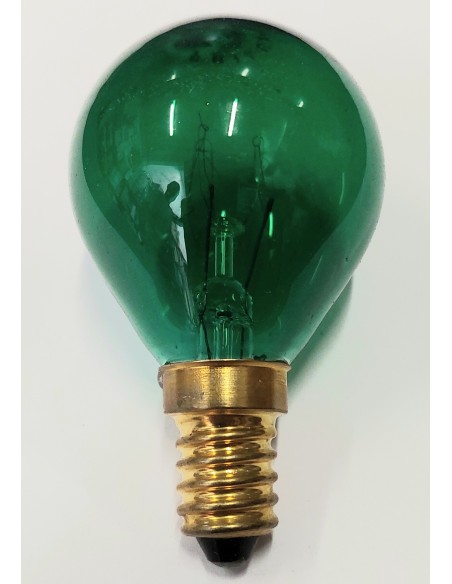 Prilux incandescente esférica verde transparente 220v 15w E14