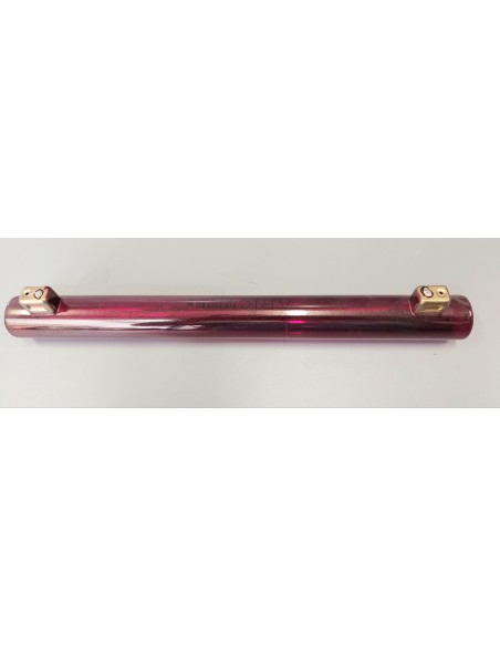 Aric linestra 30cm color rojo transparente 220v 60w S14s 2 casquillos