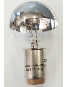 Ovalamp 936009 bombilla esférica cúpula plata 24v 50w Bax22d