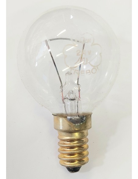 Trebol incandescente esférica clara 24v 60w E14