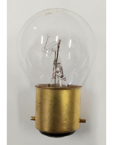 Ovalamp incandescente esferica clara 40mm 85v 25w Bay22d