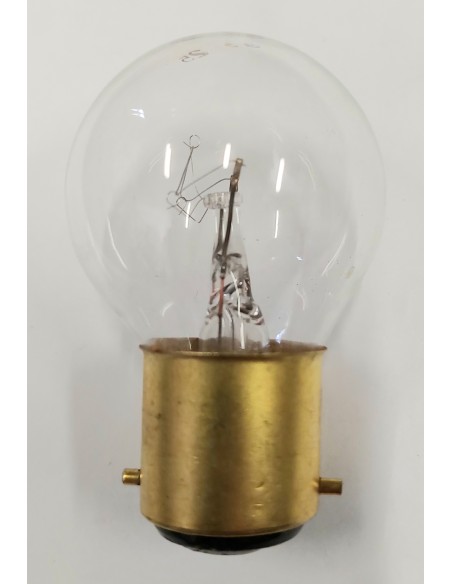 Ovalamp incandescente esferica clara 40mm 85v 25w Bay22d