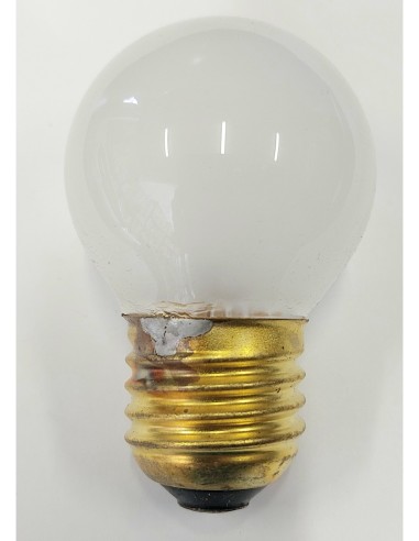 Elva incandescente esférica mate 125v 15w E27