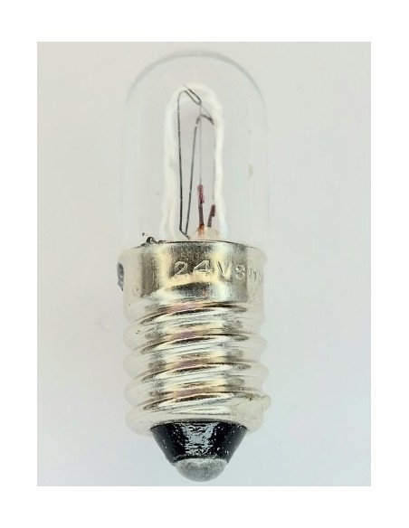 Ovalamp miniatura 26x10mm 24v 50ma  E10