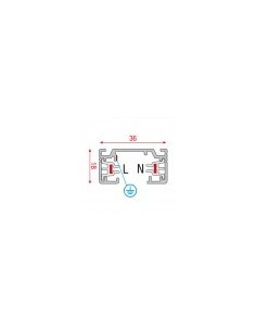 Artecta a0311003 carril 1-fase 1 metro color plata 2