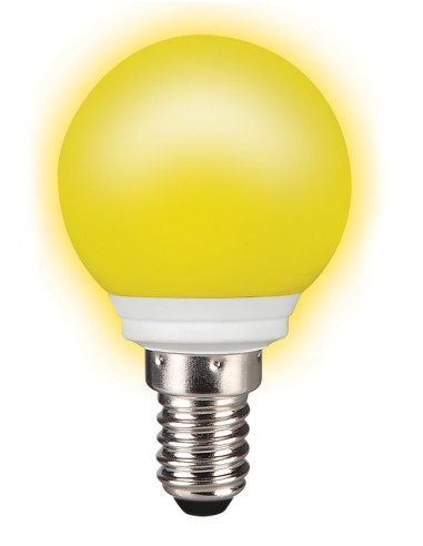 Sylvania 0026894 esférica led amarilla 220v 0,5w E14