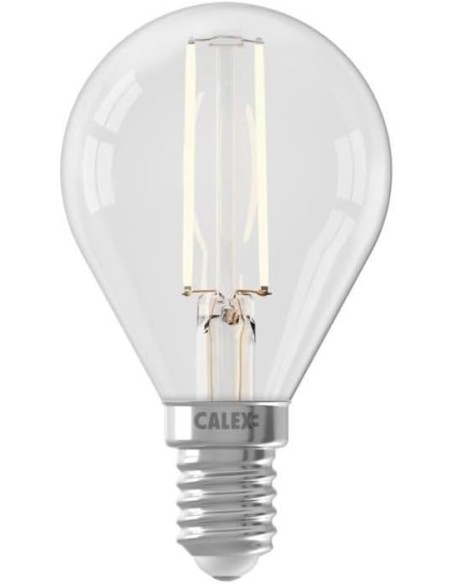 Calex 1101004500 esferica led clara regulable 220V 3,5W 2700K E14 250 lm