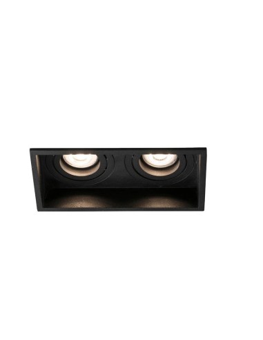 Faro 40127 modelo hyde empotrable 2XGU10 negro mate