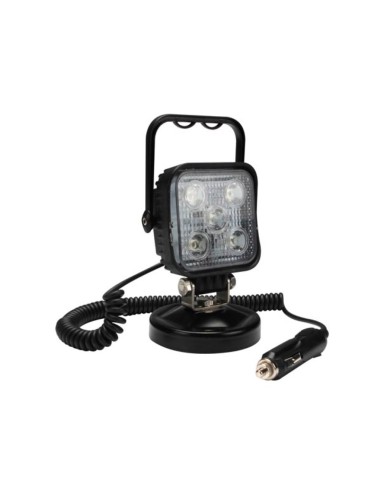 Perel leda251nw foco led con base magnetica 12-24v 5x3w enchufe mechero auto