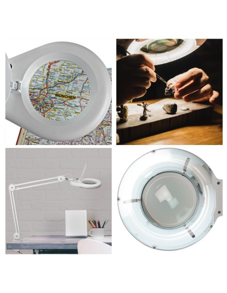 Velleman vtlamp2wn lupa de gato 5 dioptrias color blanco