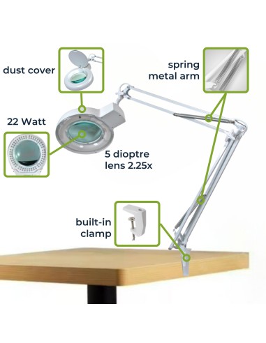 Velleman vtlamp2wn lupa de gato 5 dioptrias...