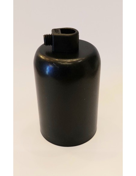 Cubrecasquillo metálico E27 color negro