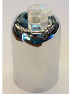 Cubrecasquillo E27 cromo brillo