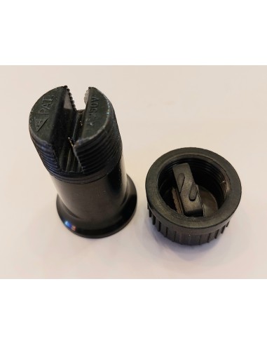 Portalámparas exterior liso E14 color negro